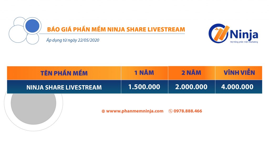 báo ninja phần mềm share livestream