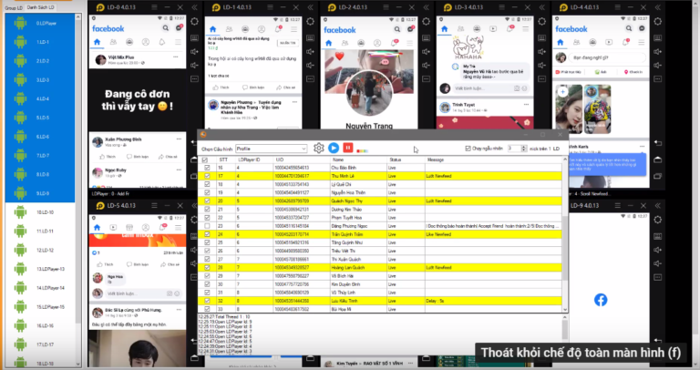Phần mềm auto seeding Faceboo