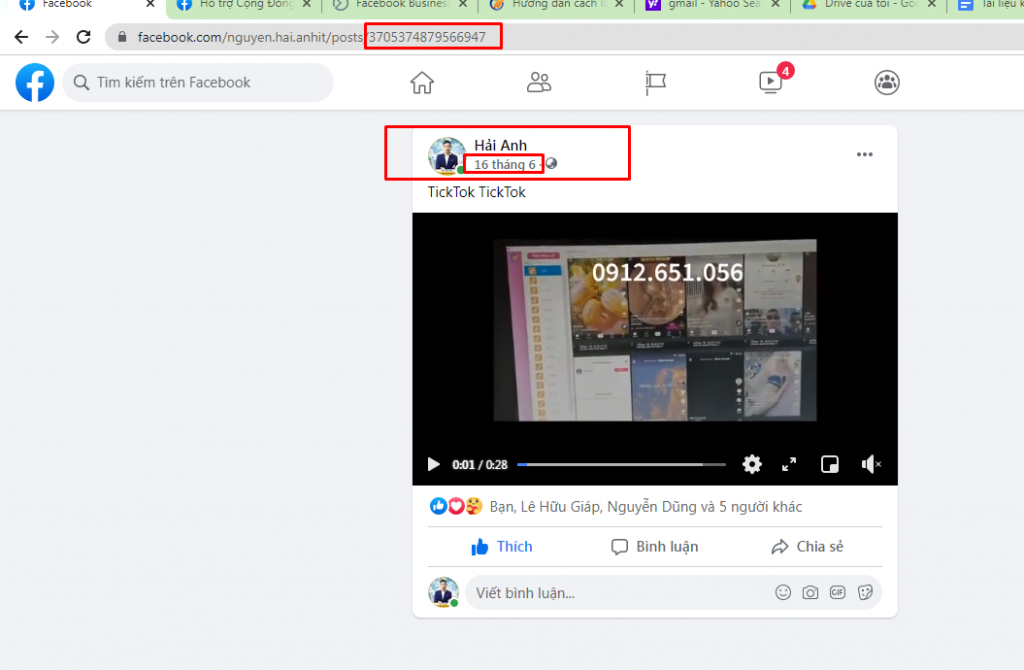 cách lấy id bài viết facebook trên máy tính