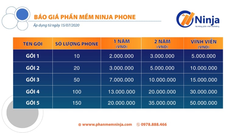 Báo giá phần mềm tăng comment facebook Ninja Phone