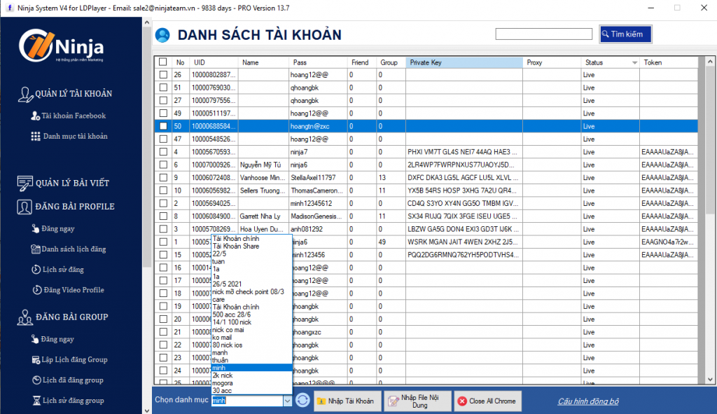 Phần mềm đăng bài facebook