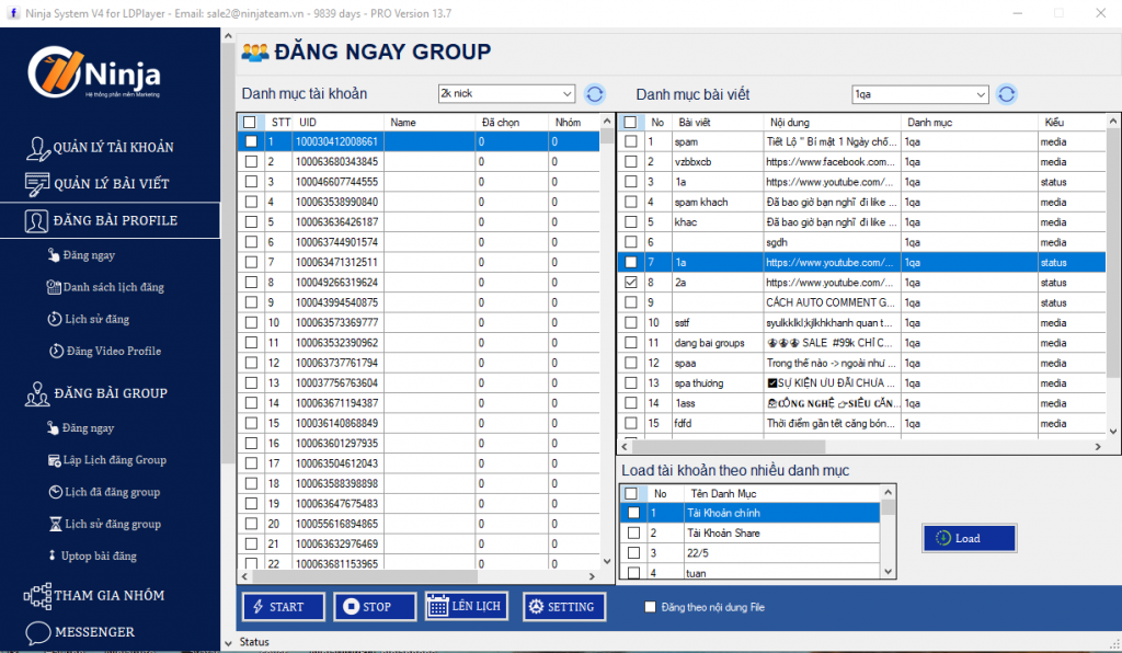 Phần mềm đăng bài lên facebook