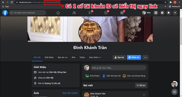 Cách lấy ib facebook đơn giản