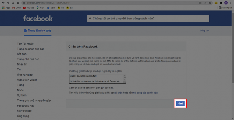 Facebook bị chặn tương tác phải làm sao