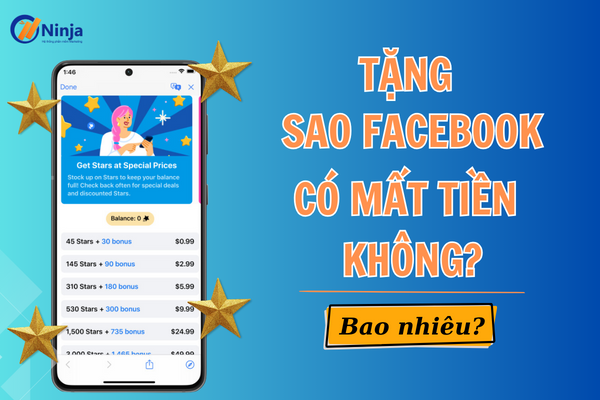 Tặng sao facebook có mất tiền không? Bao nhiêu?