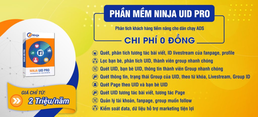 Phần mềm quét UID người dùng Ninja UID Pro