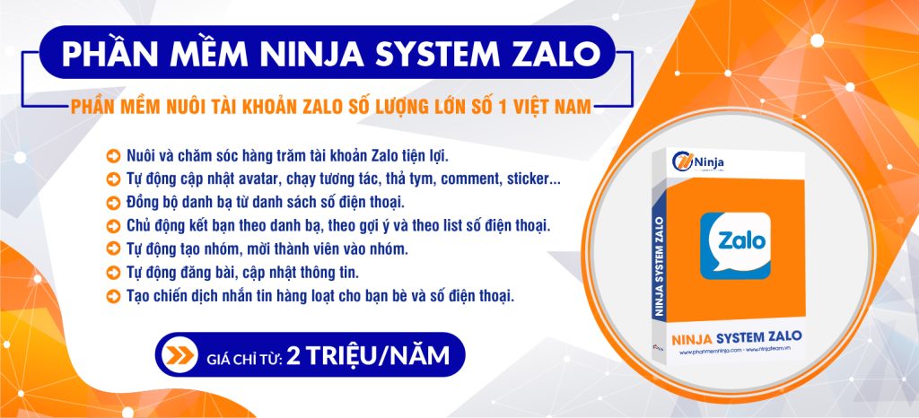 Tính năng của phần mềm ninja system zalo