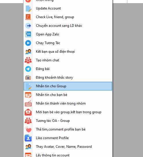 Phần mềm nuôi nick zalo gửi tin nhắn tự động kéo mem nhóm