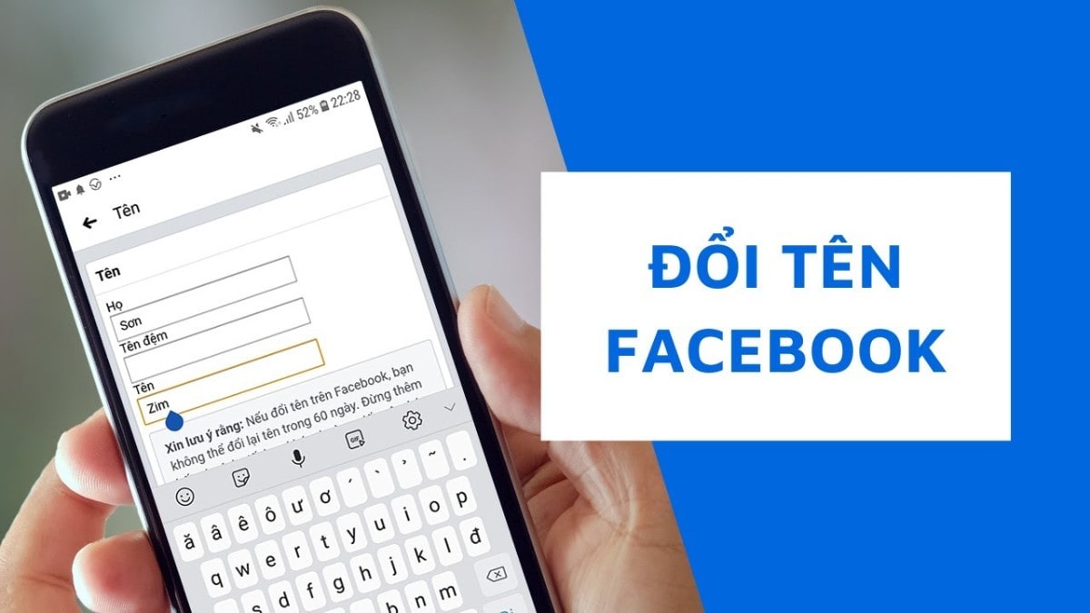 Lưu ý khi thay đổi tên người dùng facebook trên điện thoại