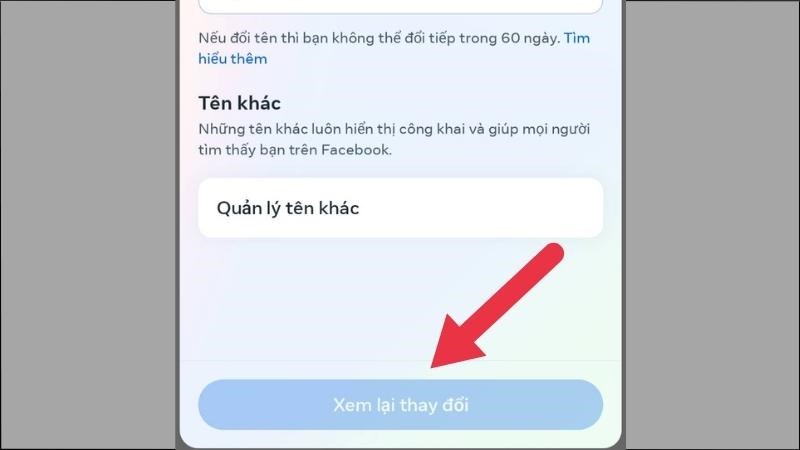 Cách đổi tên người dùng Facebook trên iPhone