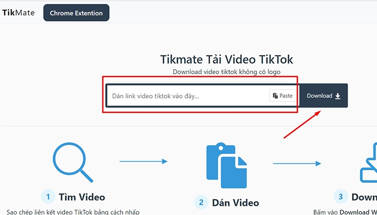 Tải video về máy tính với Tikmate đơn giản